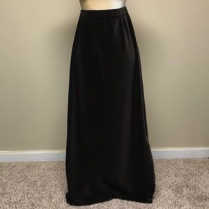 Vintage Long Brown Velvet Skirt